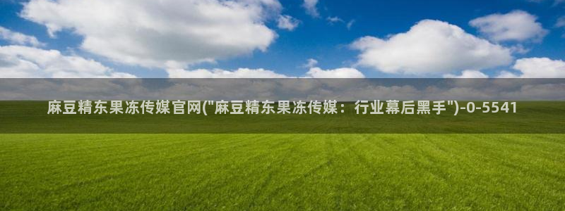麻豆 完整版整理：麻豆精东果冻传媒官网(\