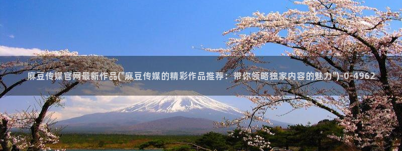 麻豆官方更新：麻豆传媒官网最新作品(\